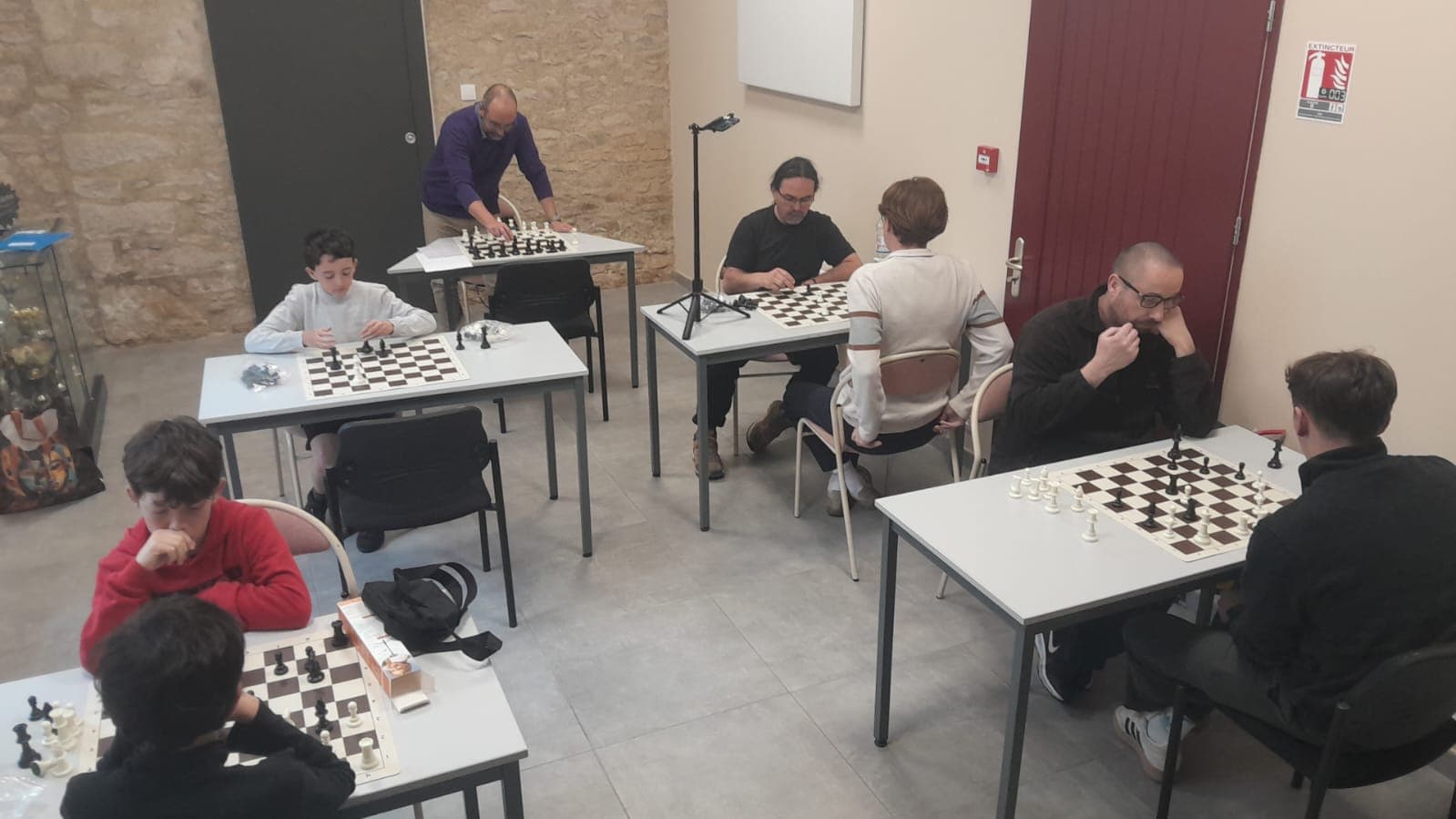 Séance au Cercle d'Échecs Spicéen
